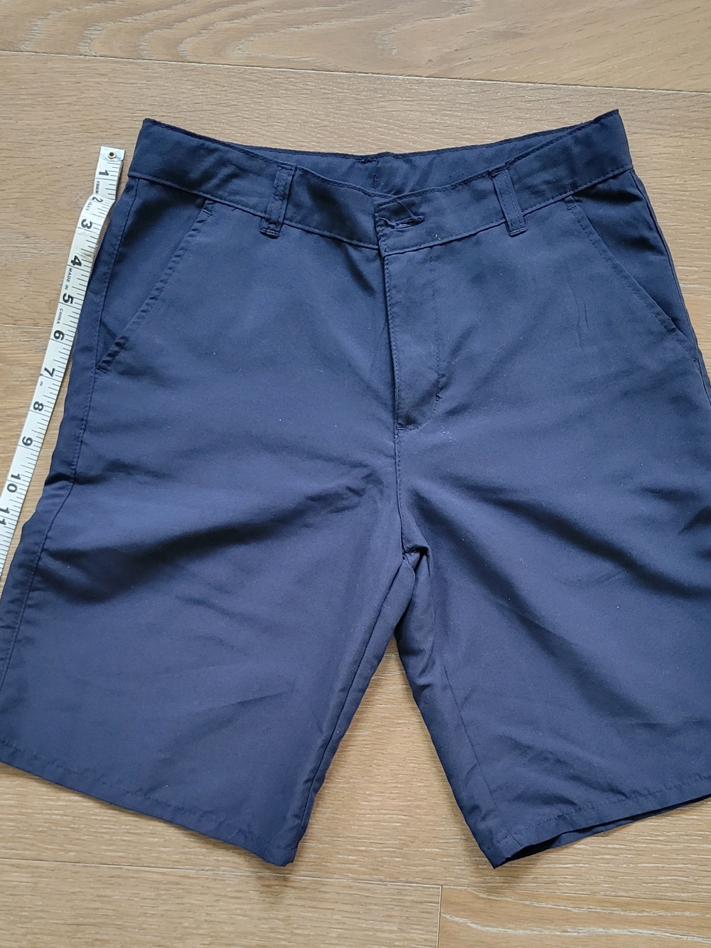 Chaps Men's Navy Flat-Front Shorts